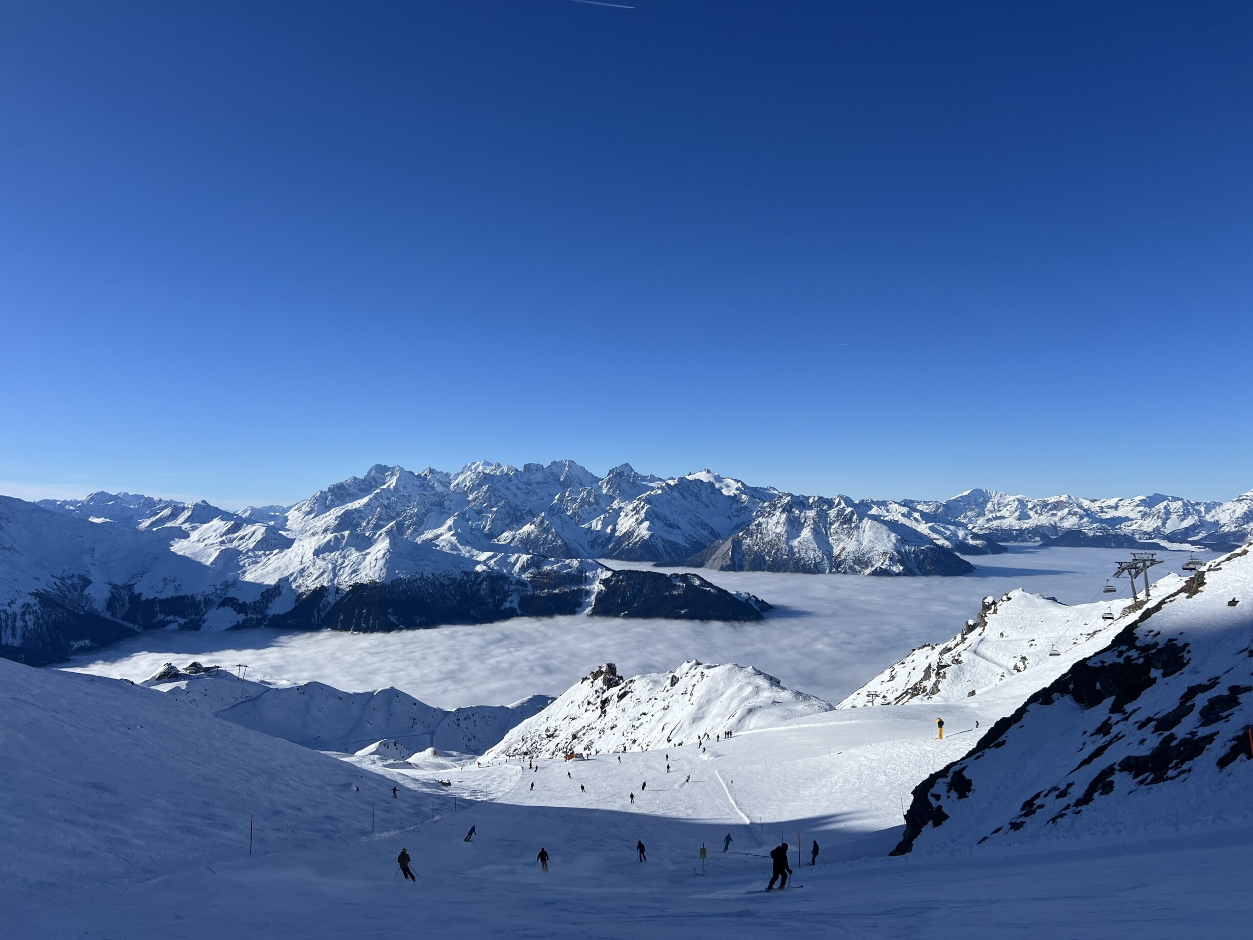 piste de ski en montagne